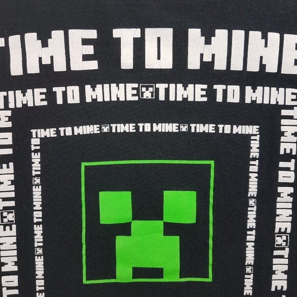 MINECRAFT Tee Shirt Unisex Kids Small US S Time to Mine Video Game Boys Girls - Picture 11 of 16